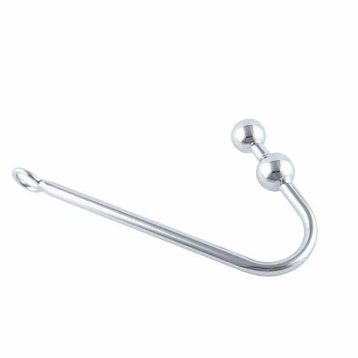 Two Anal Pleasurable Steel 4417 Balls Stainless Hook 0301